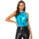 thumbnail image 1 of Disfraz de Halloween camiseta Sin Mangas Allegra K Con chaleco Brillante Metálico azul oscuro L, 1 of 5