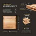thumbnail image 2 of John Boos CB Reversible Wood Cutting Board with Juice Groove, Maple, 2 of 12