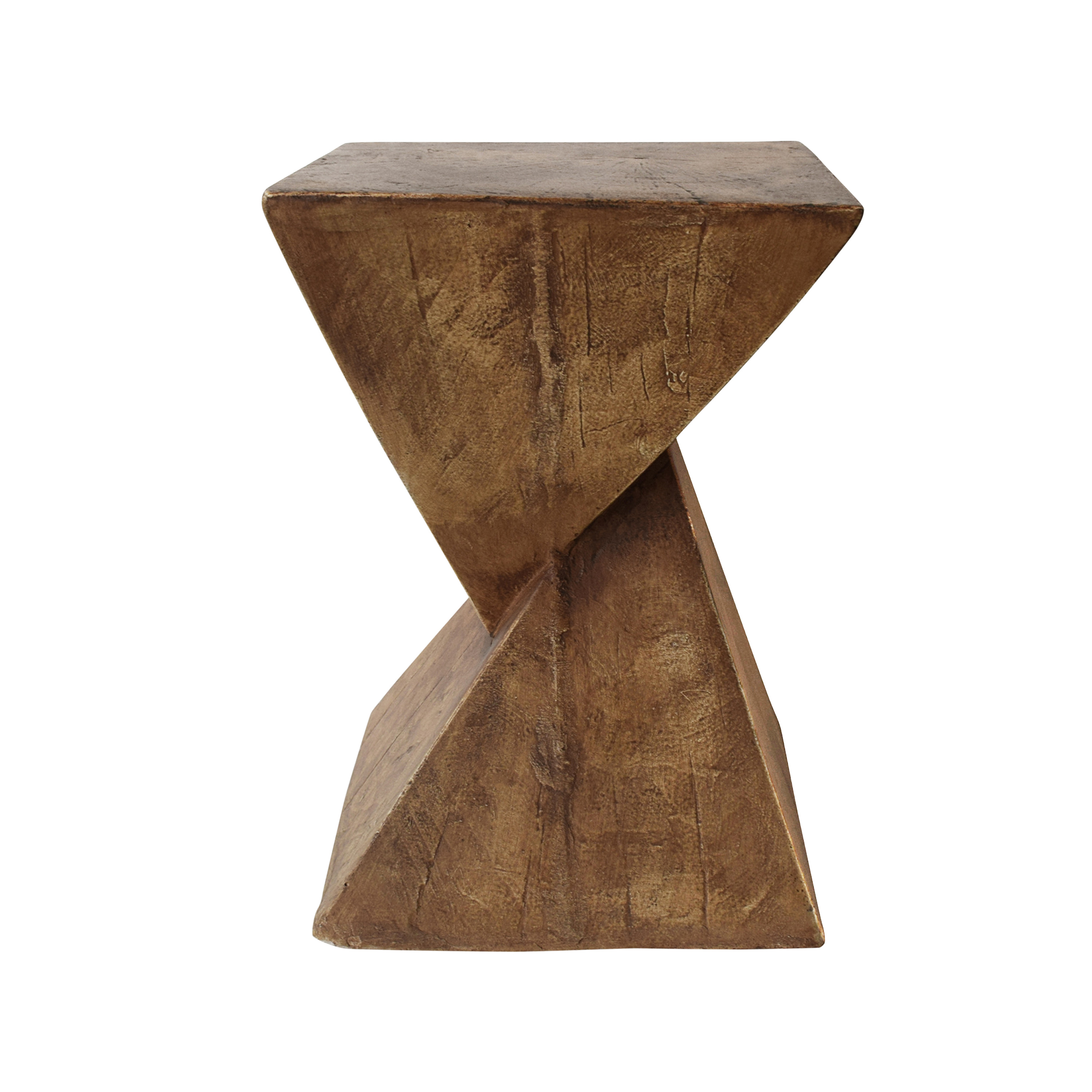 Katie Outdoor Lightweight Concrete Accent Table, Natural - image 4 of 6