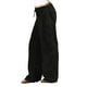 thumbnail image 1 of Pantalones con cordón ajustable de mezcla de lino en color liso para mujer: pantalones de cintura alta, elásticos y de pierna recta con bolsillos, tallas S-XXXXXL, 1 of 4