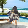 thumbnail image 3 of Yayeee Kids Hooded Towels Toddler Soft Absorbent Beach Bathing Wrap 50" x 23.5", Beige Astronaut, 3 of 5