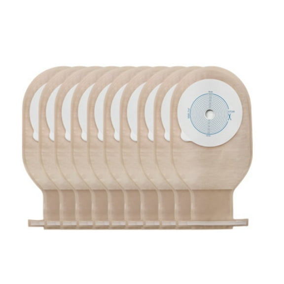 XIRQI 10Pcs Ostomy Supplies,Leak-Proof Design Colostomy Bags,Soft Non-Woven Lining Catheter Bags