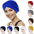 thumbnail image 1 of D-GROEE Solid Color Turban Hijab Braid Soft Turban Hats Braid Hair Cover Wrap Turban Headwear for Women, 1 of 6