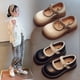 thumbnail image 4 of Zapatos de cuero para niñas, zapatos de princesa, zapatos negros de suela blanda para niñas, zapatos de cuero pequeños para niños, zapatos para estudiantes de primaria, 4 of 6