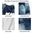 thumbnail image 4 of luoweisi Men's Beach Shorts Quick Dry Swim Trunks with Mesh Lining Galaxy Polar Bear 2XL, 4 of 5