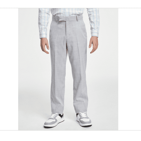Calvin Klein Big Boys Stretch Sharkskin Pants - Gray