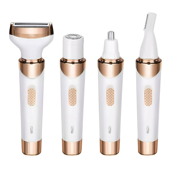 FACEGA Electric Hair Trimmer for Women,4-In-1 Multifunctional Design Hair Trimmer Women,Leg Hair Removal Womens Face Shavers,White