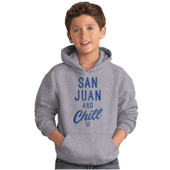 San Juan Puerto Rico Chill Vintage Youth Hoodie Boy Girl Teen Brisco Brands S