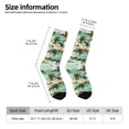 thumbnail image 2 of KLL Colorful Hawaii Palms Print Cool Socks Men's Women's Crew Socks Funny Crazy Novelty Stockings, 2 of 6