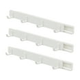 thumbnail image 5 of SEWCHICS 3Pcs Sliding Coat Hook White Abs Space Saving Retractable Smooth For Closet, 5 of 7