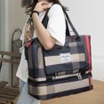 thumbnail image 6 of Foldable Travel Duffel Bag Sports Gym Tote Shoulder Weekender Overnight Bags, 6 of 20