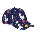 thumbnail image 3 of Fotbe Lama In Space Baseball Cap, Lama In Space Print Dad Hat,Outdoor Hat,Adjustable Sports Cap, Perfect For Activities, 3 of 9