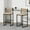 Brown, variant on MAYEERTY Gray Handwoven Bar Stools Set of 2 - with Back, Paper Rope Woven for Kitchen/Home/Office