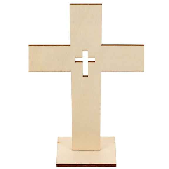 10 Pcs Decoration Crosses for Centerpieces White Wooden Ornaments Man