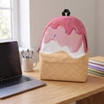 thumbnail image 6 of Ice Cream All Over Print Backpack, Lightweight Polyester Daily Daypack, Spacious Multi Compartment Backpack with Padded Ergonomic Straps for School Gym Travel Sports, 6 of 9