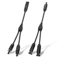 thumbnail image 1 of ECO-WORTHY Y Branch Solar Connector Solar Cable 1 to 2 Parallel Solar Panel Connectors Adapters (1 Pair), 1 of 7