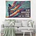 thumbnail image 2 of They Whispered To Her I Am The Storm Butterfly Vintage Tapestry, Feminist Woman Silhouette Wall Decor for Bedroom Dorm Living Room, 2 of 5