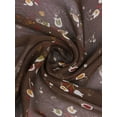 thumbnail image 3 of INSPIRAR CHIC Bufanda de Mujer Chiffon Protector Solar Traje de Baño Larga Chal Floral Envolturas Café, 3 of 6