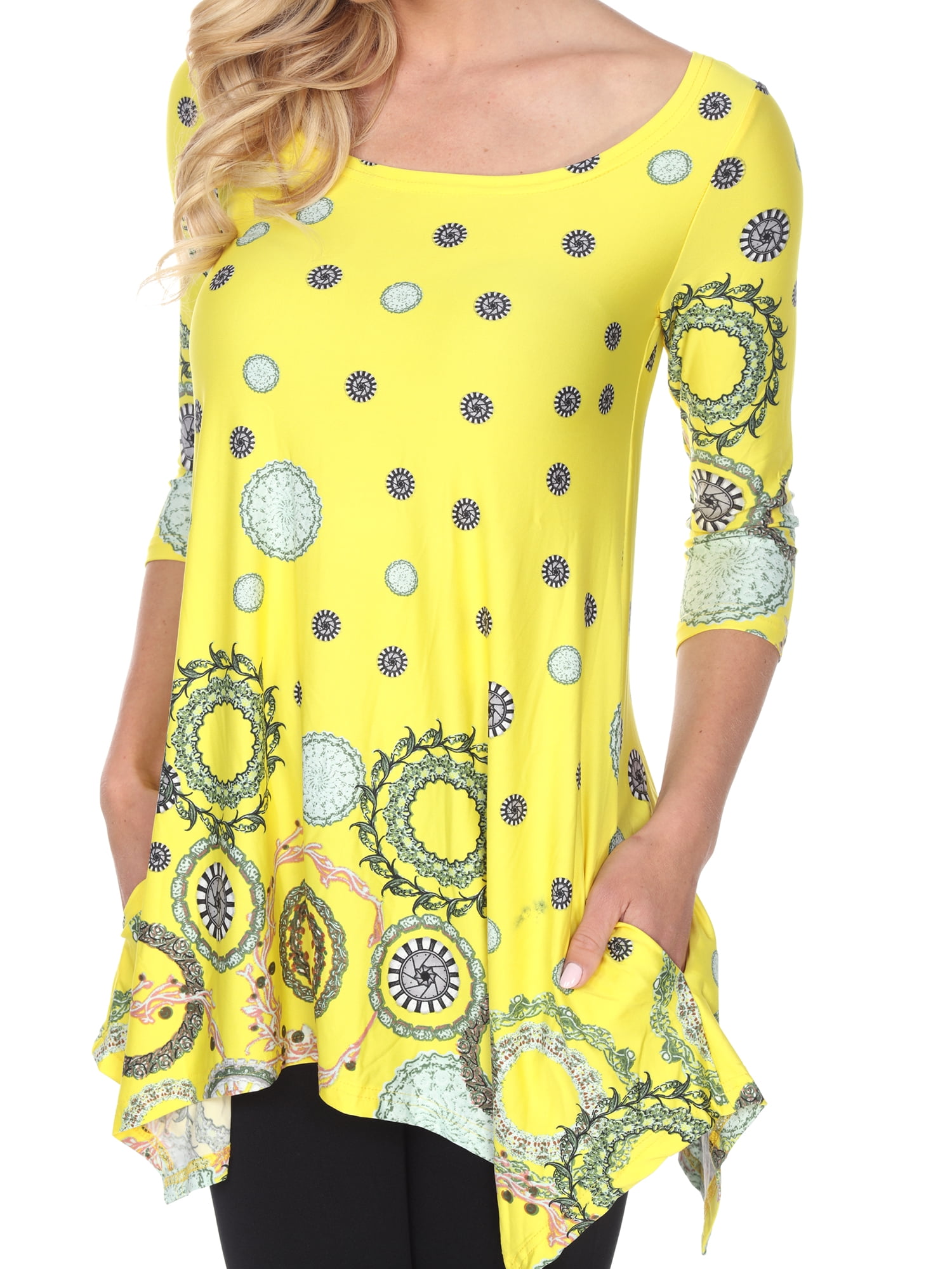 White Mark Women's Erie Tunic Top