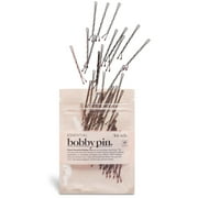 Kitsch Mini Bobby Pins for Women Hair - Bobby Pins for Styling & Sectioning, 45 Pcs (Brown)