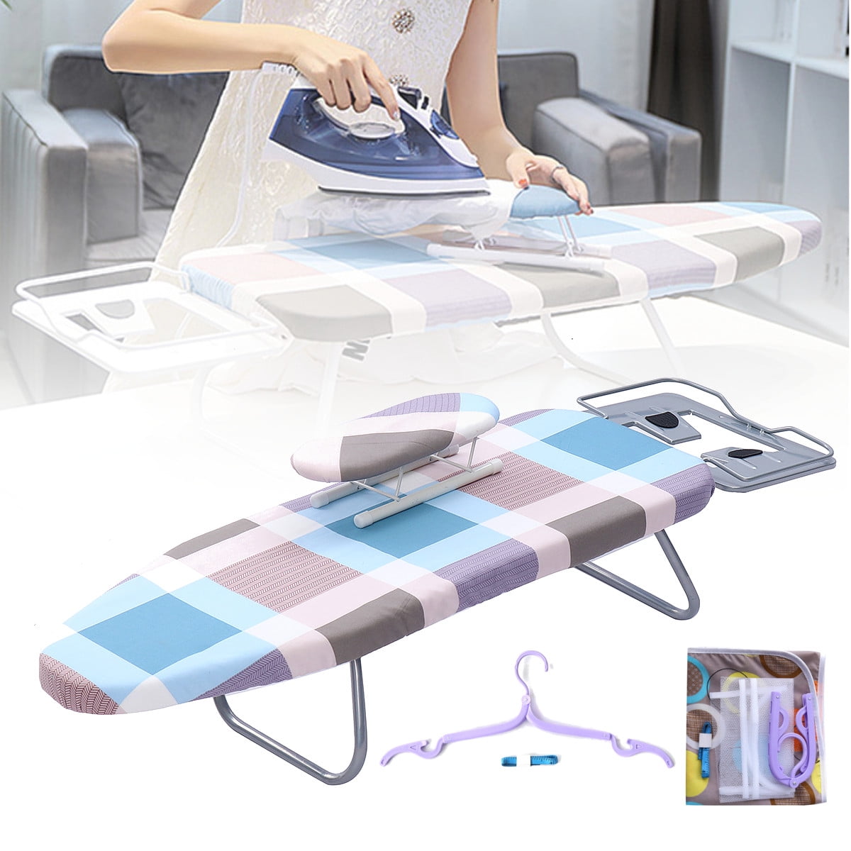 Asewun Travel Ironing Board Ironing Table Rack For Ironing Clothes