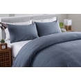 thumbnail image 5 of Messy Bed Washed Cotton Duvet Cover and Sham Set, Blue, Twin, 5 of 5