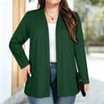 thumbnail image 3 of Perfectbot Women's V-Neck Open Front Cardigan Long Sleeve Loose Fit Casual Kit Cover Up for Spring Fall, 3 of 8