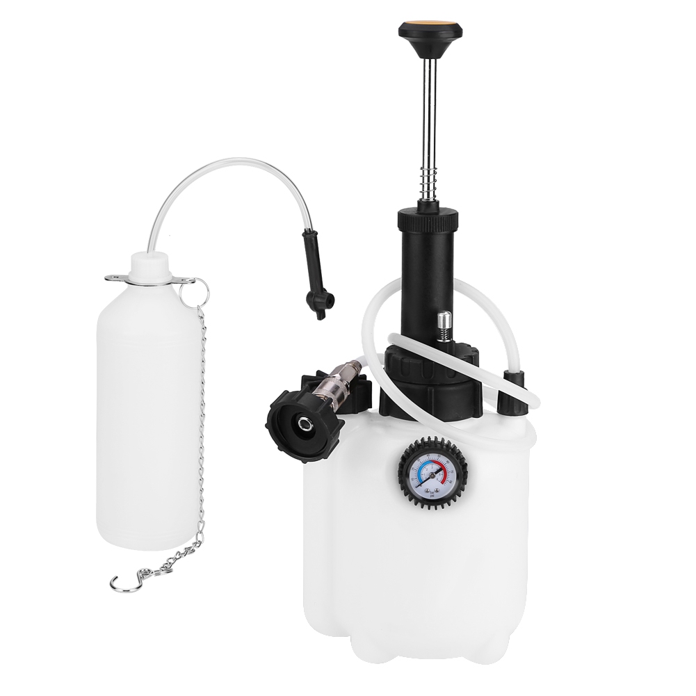 HERCHR Manual Brake Bleeder, 3L Capacity Manual Brake Clutch Fluid