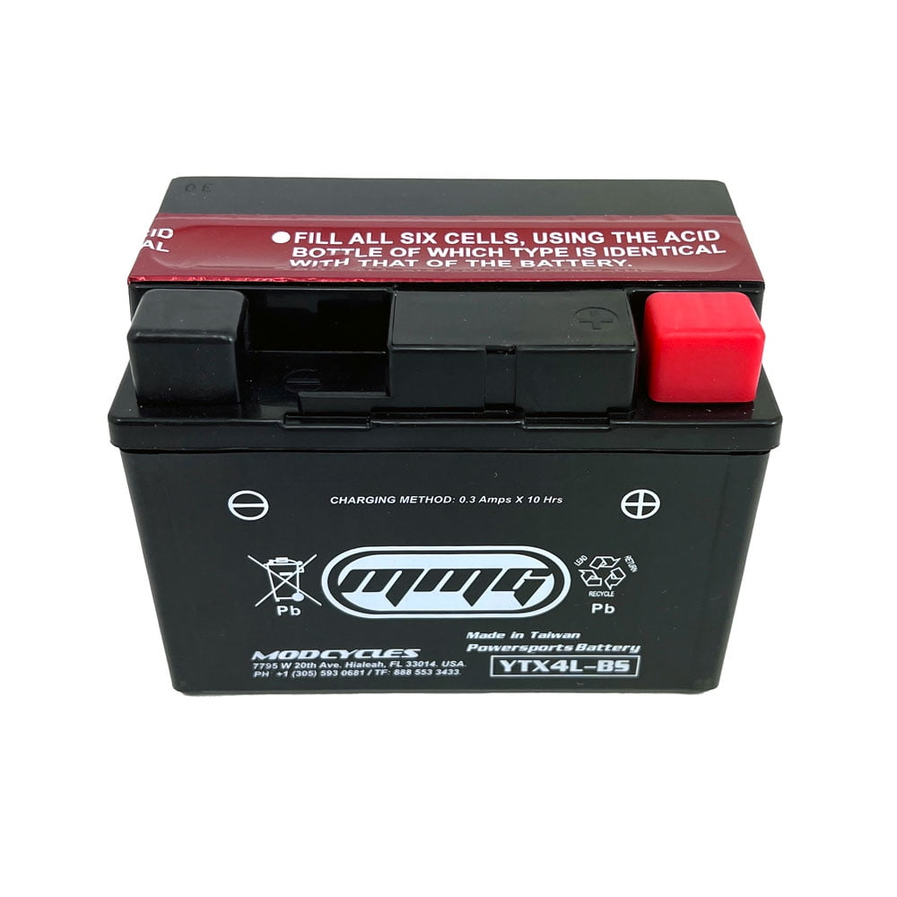 MMG YTX4L-BS Battery - 12v for Motorcycles, Scooters, ATVs, Mini Dirt Bike