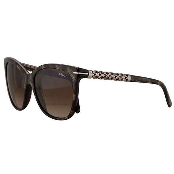Chopard SCH207S-0VA9 Women's Shiny Horn Dark Red Frame Sunglasses