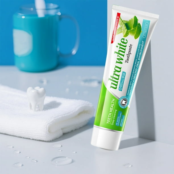 Pasta de dientes 100g Pasta de dientes intensiva con cuidado suave Eliminación profunda de manchas Aroma a melocotón mejora la salud Aliento fresco Pasta de dientes blanqueadora