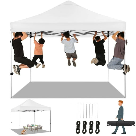 SANOPY 10' x 10' Canopy Tent EZ Pop Up Canopy Outdoor Instant Folding Shade Tent Anti-UV Waterproof Commercial Party Gazebo Beach Sun Shelter , Carrying Bag