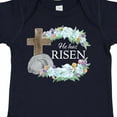 thumbnail image 4 of Inktastic Easter He Has Risen with Cross and Flowers Boys or Girls Baby Bodysuit, 4 of 5