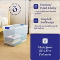 thumbnail image 3 of Homz 112 Quart Heavy Duty Clear Plastic Stackable Storage Containers, 8 Pack, 3 of 10