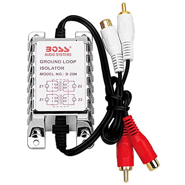 BOSS Audio Systems Ground Loop Isolator B25N noise Filter for Car Audio Systems