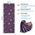 thumbnail image 2 of Purple Sun Star Circle Pattern Hot Yoga Mat Towel Non Slip for Hot Yoga - Quick-Drying Yoga Mat Cover with 4 Corner Pockets with Travel Bag - Hot Yoga Towel Non Slip 74"x26", 2 of 6