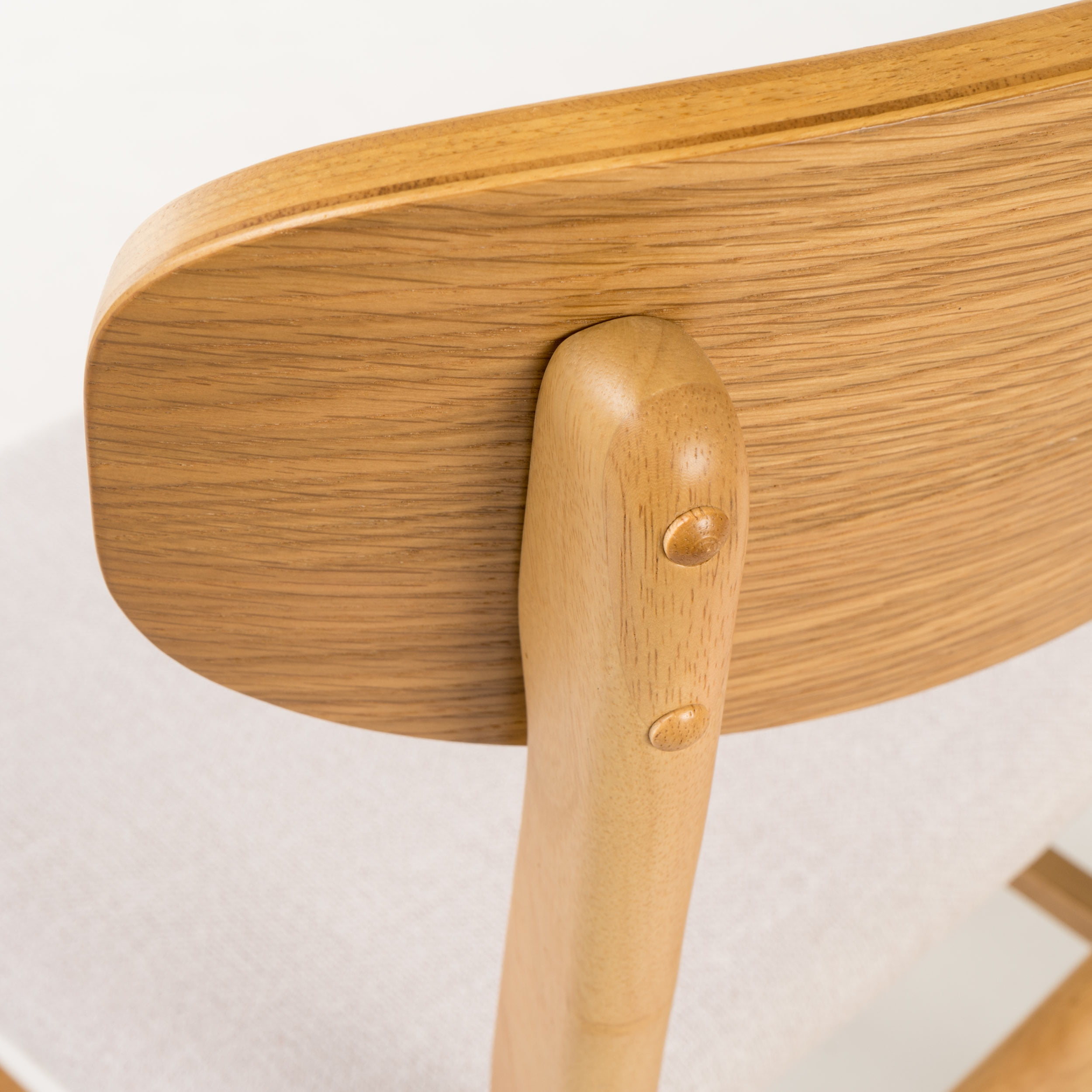 Noble House Harper Fabric Dining Chair, Set of 2, Light Beige, Natural Oak