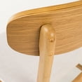 thumbnail image 3 of Noble House Harper Fabric Dining Chair, Set of 2, Light Beige, Natural Oak, 3 of 7