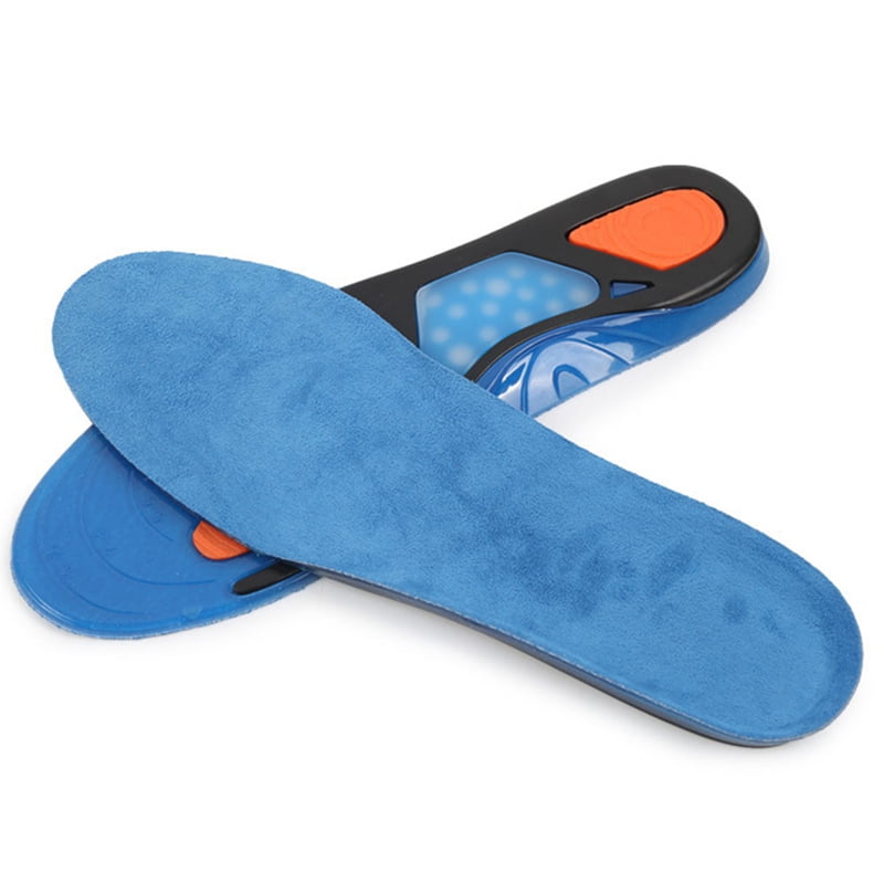 Pair Silicone Gel Plantar Fasciitis Orthotic Insoles Arch Support Shoe Padded US