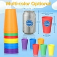 thumbnail image 6 of Unbreakable Plastic Toddler Cups,5.6oz Plastic Cups, Kids Plastic Cups,Plastic Drinking Cups Reusable Tumblers Cups,Children Drinking Cups Tumblers for Kids & Toddlers,Set of 12, 6 of 8