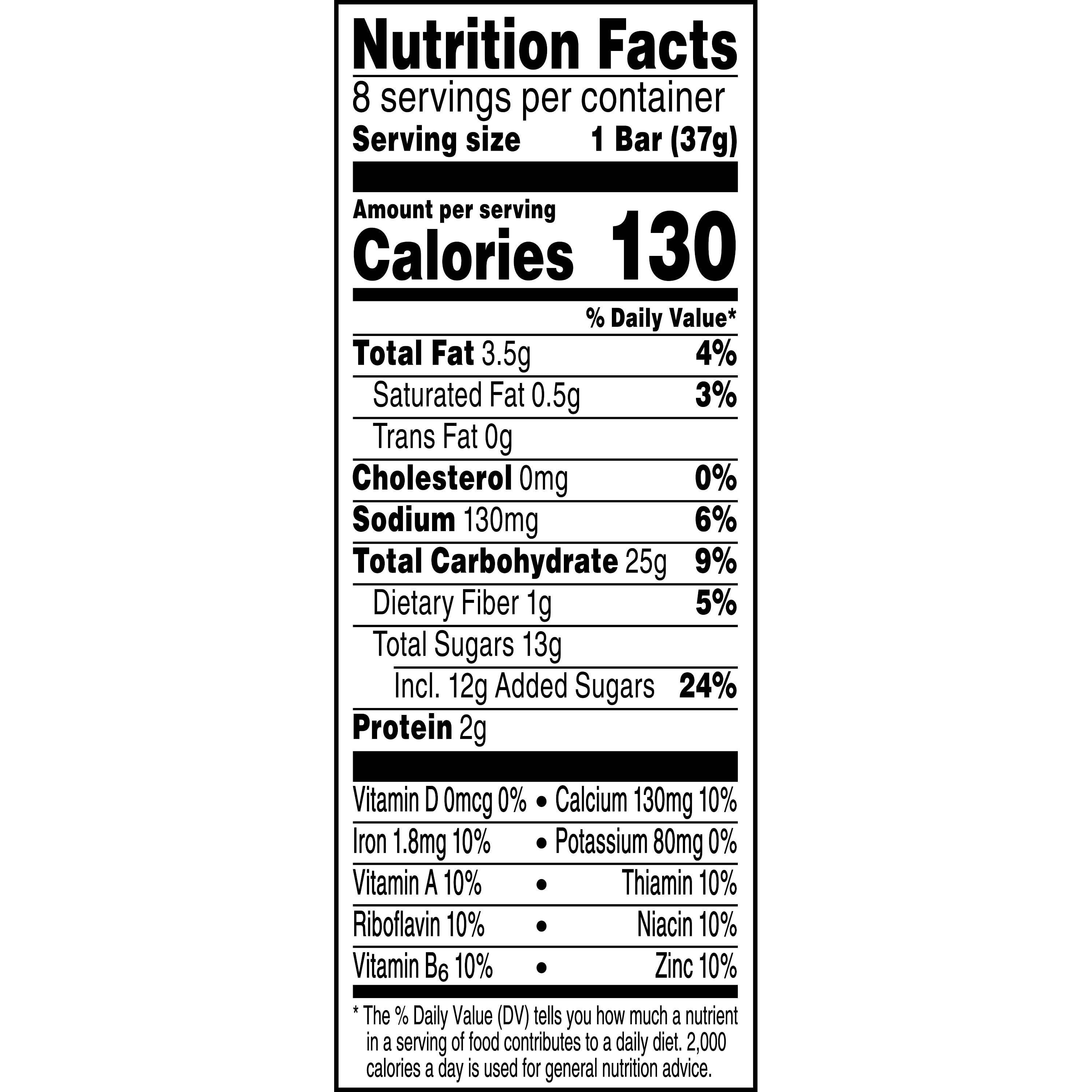 Nutrigrain Bar Nutrition Facts Blueberry Besto Blog