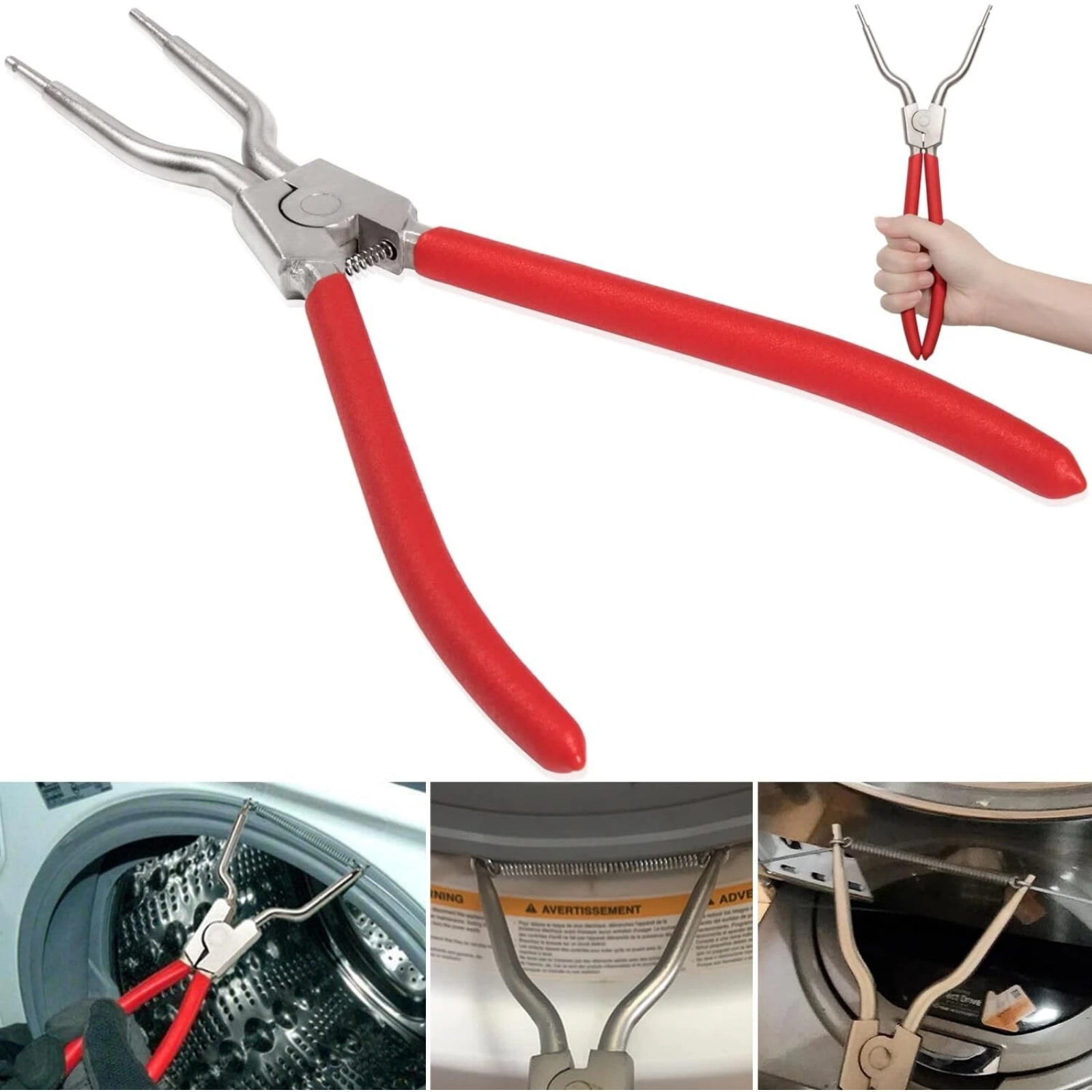 GUYUTING Carbon Steel Washer Spring Removal Tool for Door Boot for LG Samsung Easy Grip 4986ER0004F TJTSE-1 Corrosion Resist