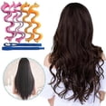 thumbnail image 1 of Kit de 12 rizadores de pelo, rizadores ondulados con ganchos, sin calor, de 30 cm, en espiral, para mujeres y niñas., 1 of 5