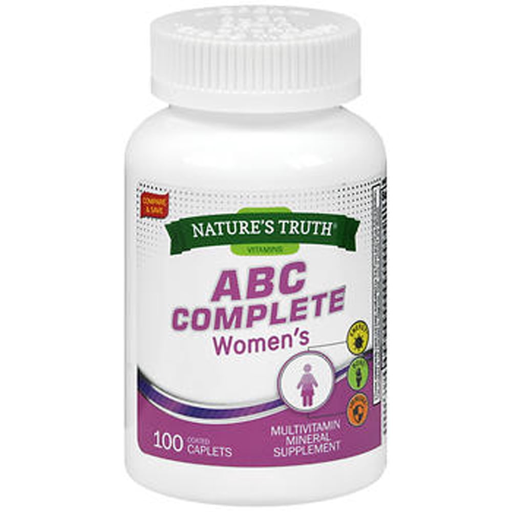 Nature's Truth ABC Complete Women's Vitamin & Mineral Supplement, 100