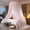 Pink, variant on Kadahis Bed Canopy For Girls & Adults, Round Dome Lace Princess Canopies Netting, Elegant Double Layer Bed Canopy Drapes For Decoration, Playing,Reading,Sleepping
