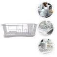 thumbnail image 4 of RENACLIPY White Kitchen Dish Drying Rack with Storage Organizer and Quick Drainage Design, 4 of 8