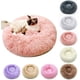 thumbnail image 3 of Cama para gatos, cama para perros pequeños y medianos, lavable, redonda calmante, suave, esponjosa, cálida y acogedora, antiansiedad, cama para mascotas para alivio de las articulaciones (pequeña, ros, 3 of 4