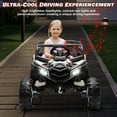 thumbnail image 4 of Joyracer 4WD 24 Volt Ride on Toys for Kids, 2 Seater Power UTV Wheels with Remote, Outdoor Toys with 4x200W Motor, LED Light, Bluetooth, Spring Suspension, White, 4 of 7