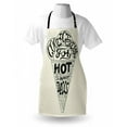 thumbnail image 3 of Ice Cream Apron Grunge Style Cool Ice Cream for Hot Summer Days Quote Lifestyle Print, Unisex Kitchen Bib Apron with Adjustable Neck for Cooking Baking Gardening, Coconut Charcoal Grey, by Ambesonne, 3 of 3