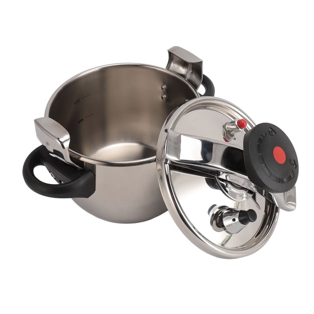 Stainless Steel Pressure Cooker, 3L Stainless Steel Pressure Pot 55KPA for Cooking